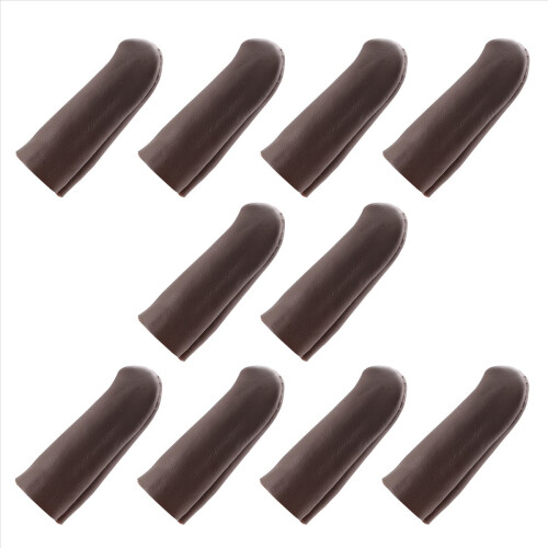 Protège-doigts en cuir marron 1