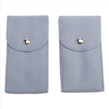2Pcs Flannelette Watch Pouch,Portable Travel Case Jewelry Storage Bag