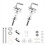 WC-Sitzscharniere Universal Seat Top Fix Scharnier Edelstahl 2