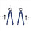 2 Pack Drafting Compass with Lock Math Bow Compass Drawing Metal 1
