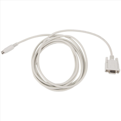 Καλώδιο λήψης DB9P σε 8P Mini Din RS232, λευκό, 8,2 πόδια για PLC -EH 1