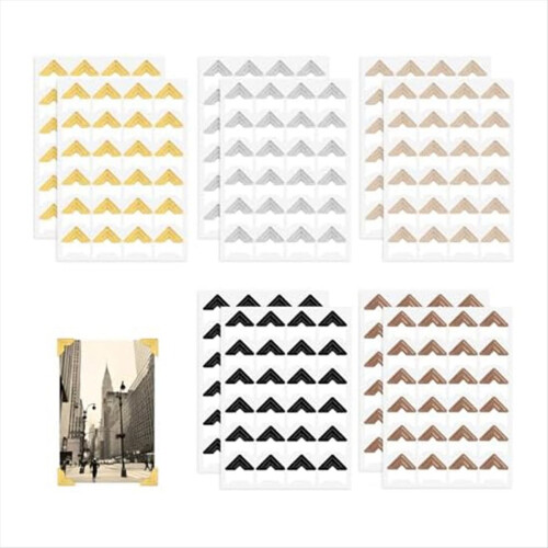 240 τεμάχια Γωνίες Φωτογραφιών για Scrapbooking, Αυτοκόλλητα Γωνιών, Πολύχρωμα 1
