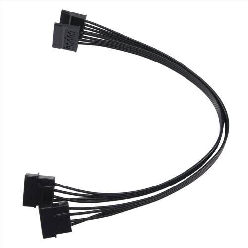 Μετατροπέας τροφοδοσίας Molex IDE 4 ακίδων αρσενικό σε 15 ακίδων θηλυκό SATA, 2 τεμάχια