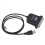 New Parallel Port DB36 Printer USB Converter Adapter Black 3