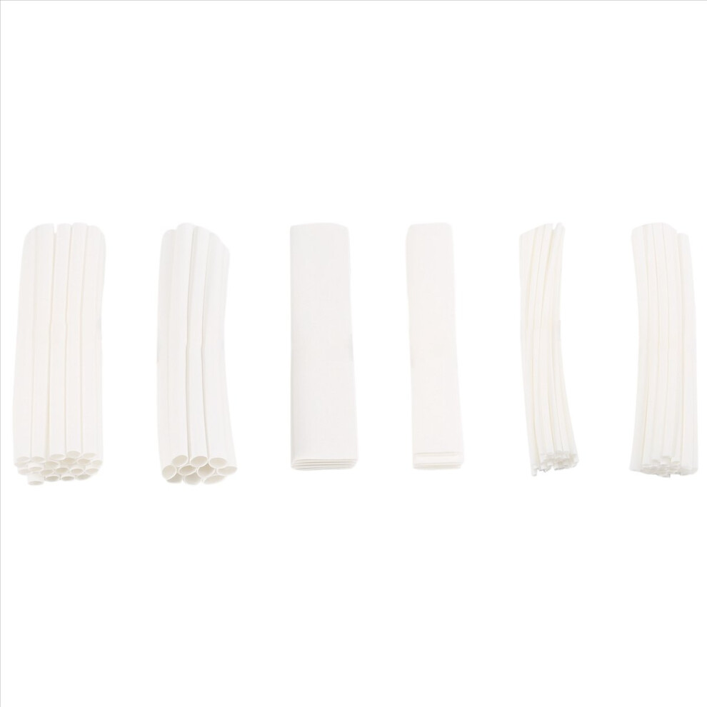 100 Pcs Heat Shrink Tube Casing Heat Shrink Tube Color:white 4851013653907