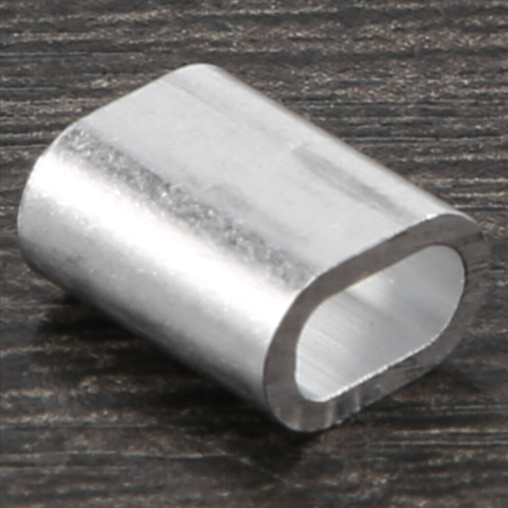 2.5Mm Single Hole Wire Rope Aluminum Sleeves Clip Cable Crimps 100Pcs 4851013652825