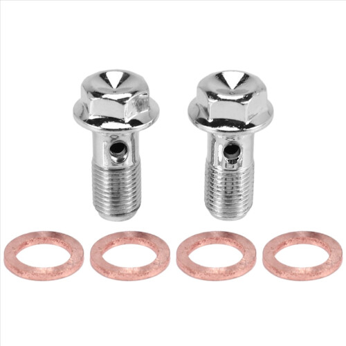 2x Ανοξείδωτη βίδα φρένου μοτοσικλέτας M10 x 1.0mm Κεντρική αντλία φρένων δαγκάνας 1