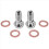 2x Ανοξείδωτη βίδα φρένου μοτοσικλέτας M10 x 1.0mm Κεντρική αντλία φρένων δαγκάνας 3