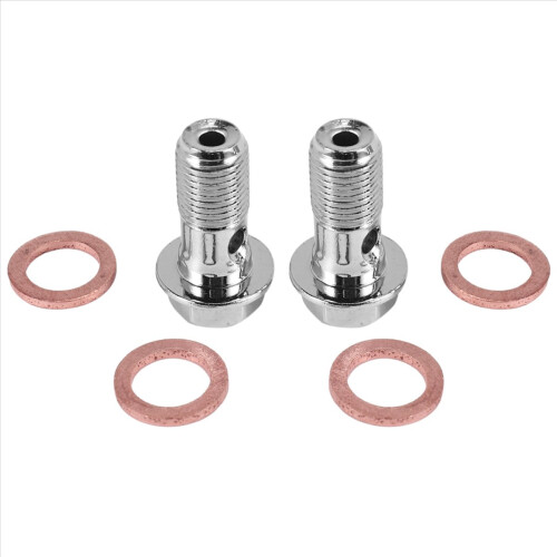 2x Ανοξείδωτη βίδα φρένου μοτοσικλέτας M10 x 1.0mm Κεντρική αντλία φρένων δαγκάνας 2