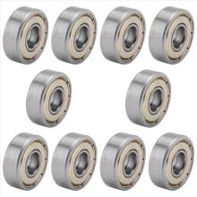 10 stuks rubberen afgedichte metrische radiale kogellagers, model: 607ZZ