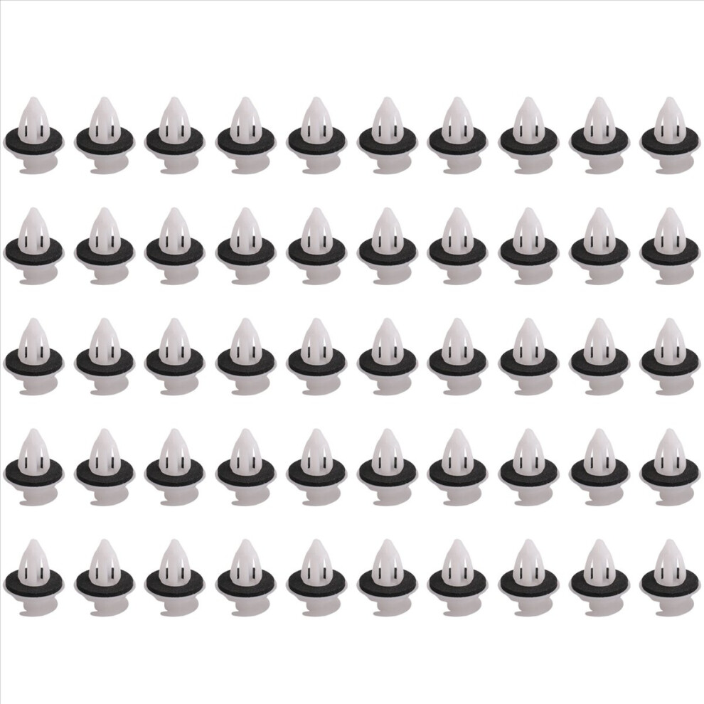 50Pcs Door Panel Clips With Seal Ring For E34 E36 E38 E39 E46 X5 White 4851013658780