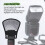 Blitzdiffusor Silber/Weiß Reflektor, Schwarz silber 7