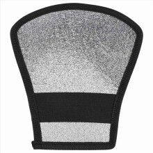 Blitzdiffusor Silber/Weiß Reflektor, Schwarz silber