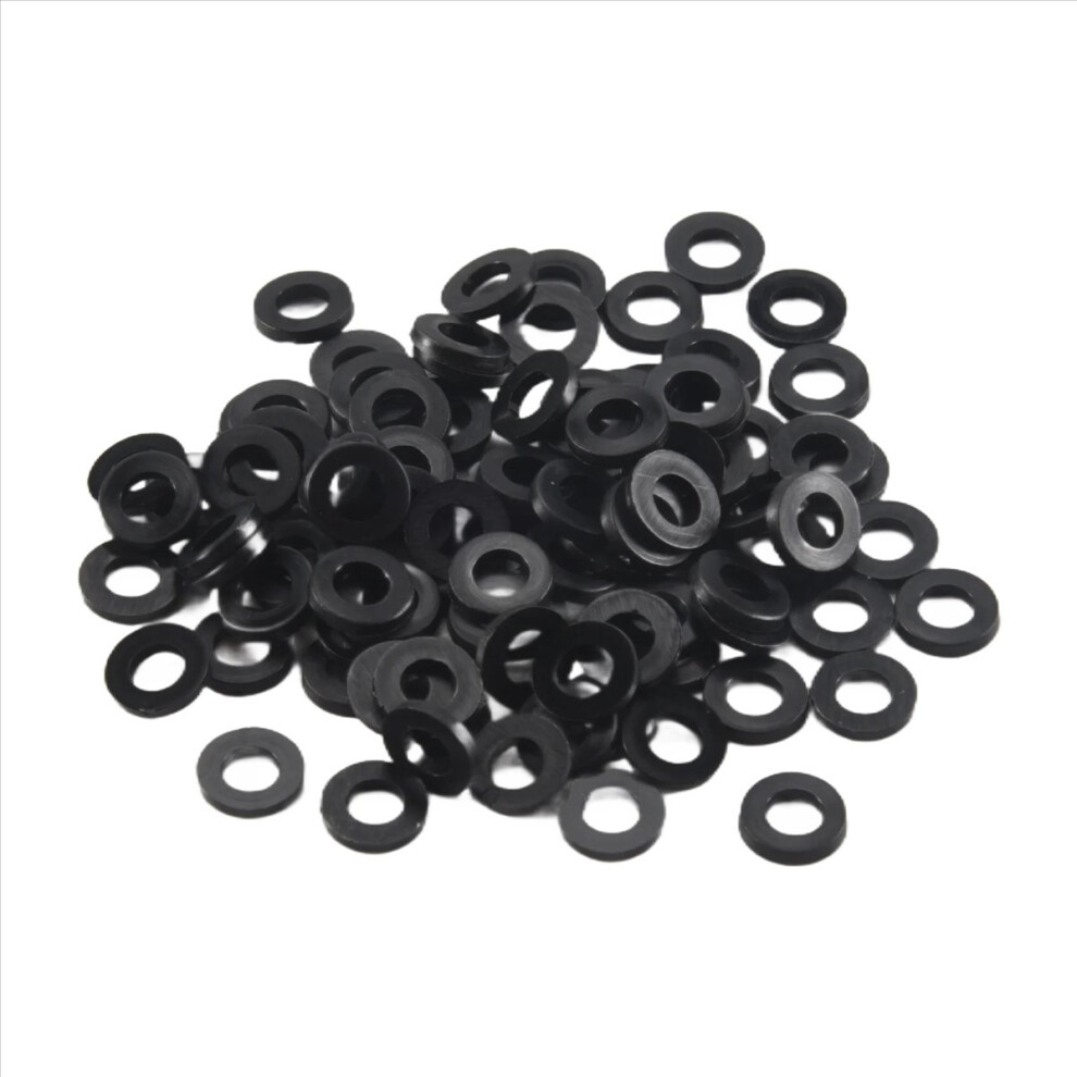 M3 x 6mm x 1mm Nylon Insulating Washers Gaskets Spacers Black 200PCS-image-OPC-PHPX8PD-NEW