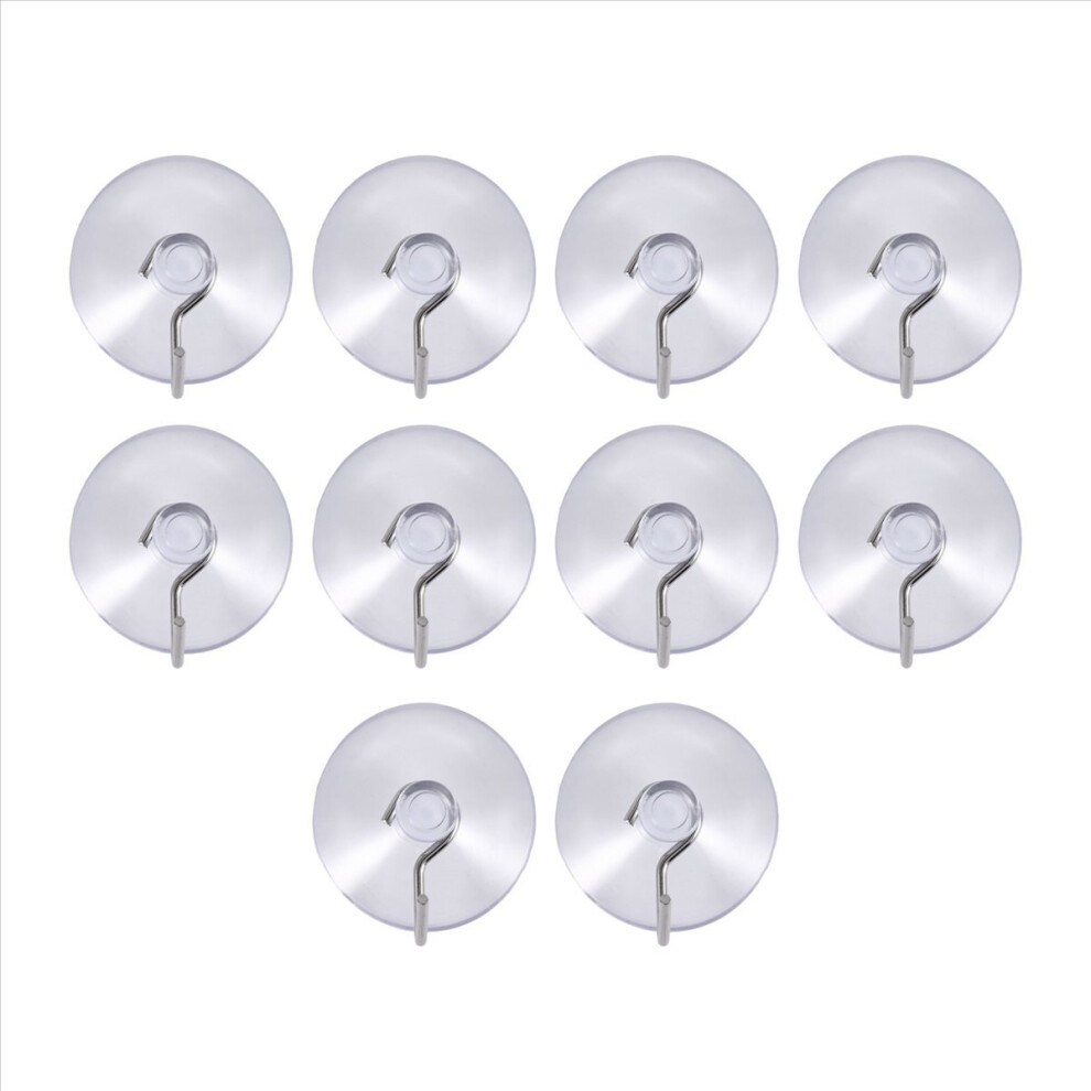 Suction Sucker Window Hooks Clear Wire Hook 32Mm ( Pack Of 10 ) 4852580974198