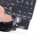 Adesivos para teclado russo com layout de letras, letras laranja 6