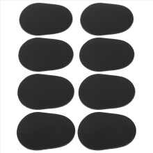 Lot de 8 coussinets pour bec de saxophone alto/ténor, noirs (0,8 mm)