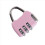 Luggage Box Resettable Combination Lock Padlock 3 Digit Number Pink 2