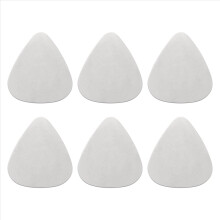 6x roestvrijstalen gitaarplectrums - zilver