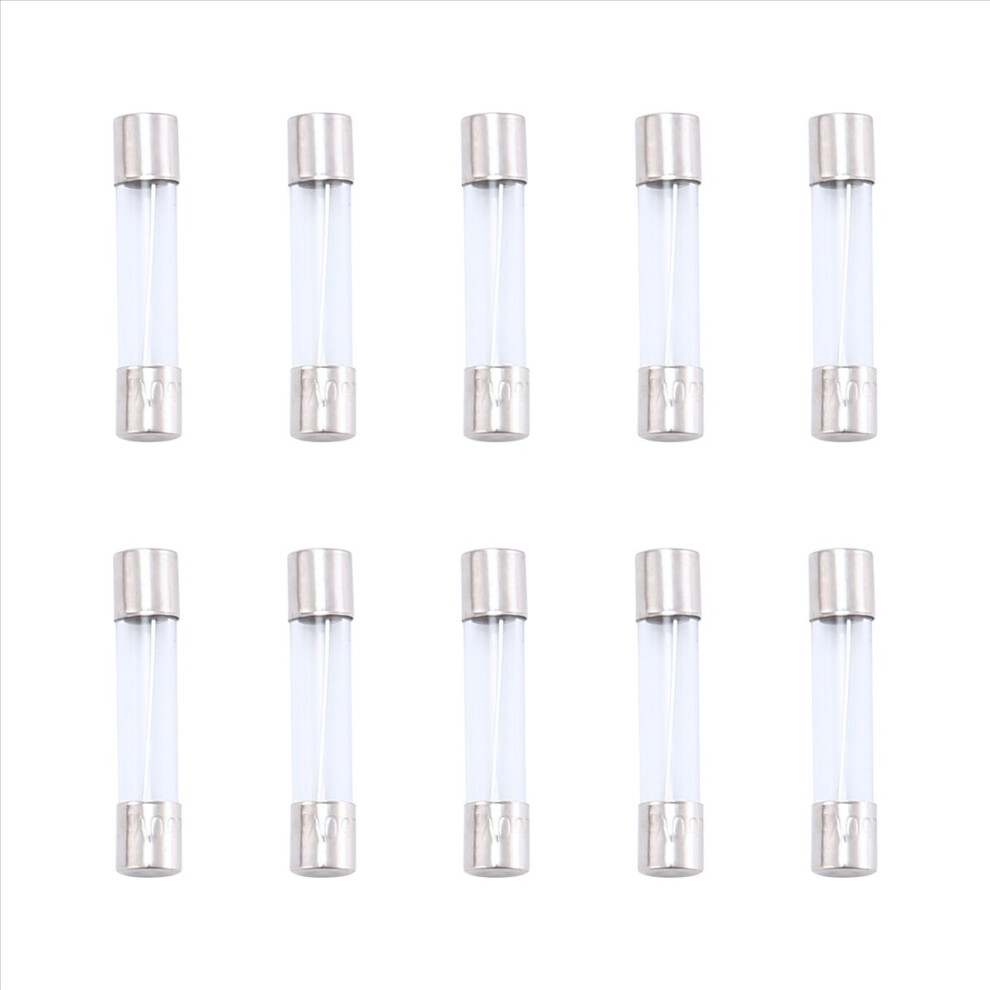 10 Pcs Fast Blow Type Glass Tube Fuses 6X30mm 250V 10A 4852580982315