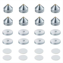 8 SET luidsprekerstandaardvoeten voetpad aluminiumlegering spikes kegel