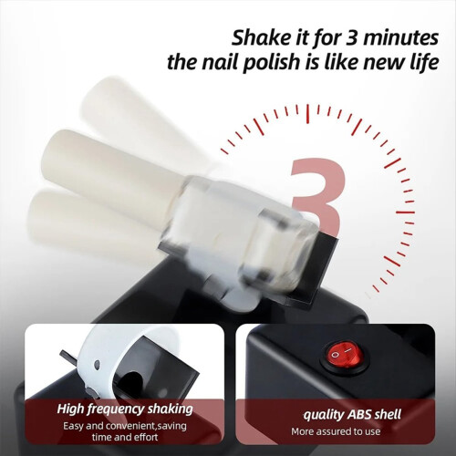 Elektrische modelverf Nagellak Shaker Schudmachine UK stekker 1