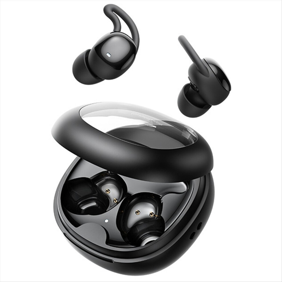 Markenlos Black Sleep Earbuds For Side Sleepers Noise Cancelling Mini