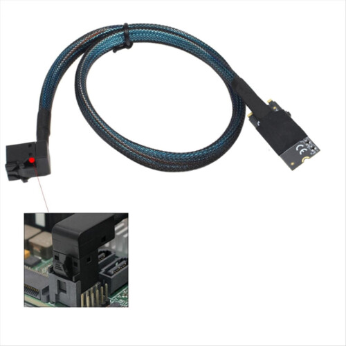 SFF-8643 Αρσενικό 36P σε HD SAS Προσαρμογέας καλωδίου 90 μοιρών SFF-8643 2