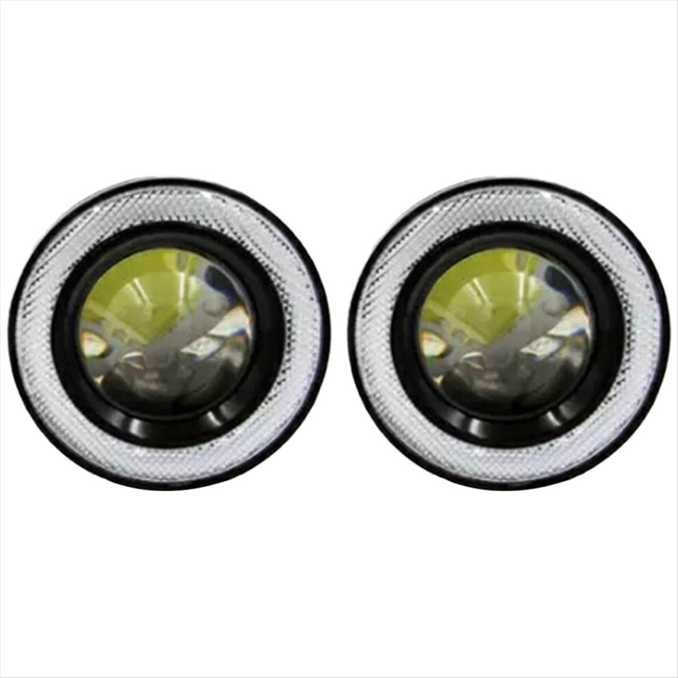 1 Pair 3.5 Inch Car LED Fog Light 12V Blue Light