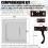 RV Screen Door Latch Handle Kit(Right Hand) and Door Slide 12In Panel 2