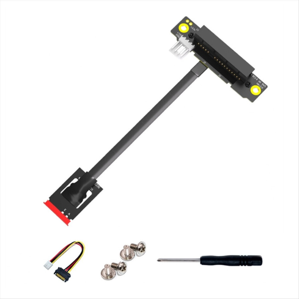 Photos - Cable (video, audio, USB) Markenlos 15YA PCI-E 4X to M.2 A+E Key Adapter Cable Extender Risers