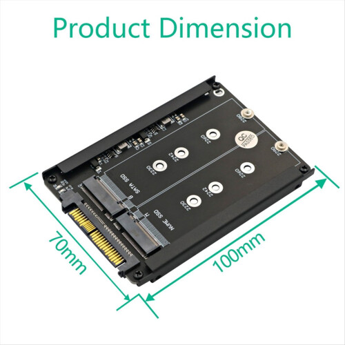 Convertitore adattatore SSD NVMe da M.2 SSD a U.2 SFF-8639 Key B+M 2