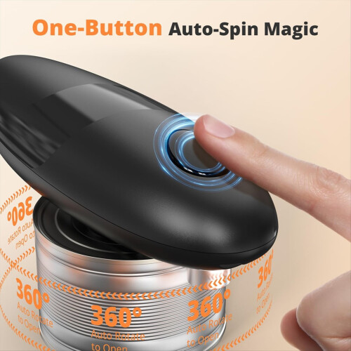 Electric Can Opener,Automatic Can Openers with Smooth Edge 2