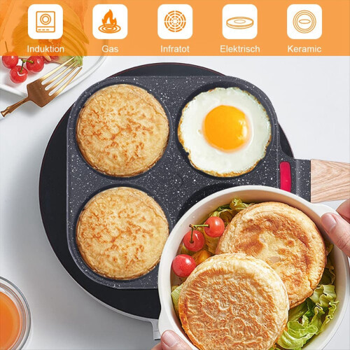 Egg Frying Pan Nonstick Coating Mini Skillet, Comfortable Handle 2