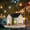 Outdoor Solar Light Bird Feeder Extended Bird Pole House Shape 2