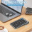 Bluetooth Number Pad Wireless & Wired USB Keypad 2-in-1 4