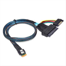 Cabo SSD U.2/U.3 SAS SFF-8654 4i para SFF-8639 Cabo de dados U.2 U.3