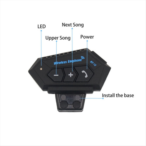Kit de llamadas manos libres inalámbrico Bluetooth para casco de motocicleta 1