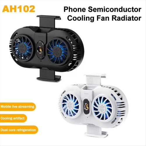 Mobile Phone Dual Cooling Fans 3 Speeds for IOS Android A 2