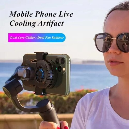 Mobile Phone Dual Cooling Fans 3 Speeds for IOS Android A 1