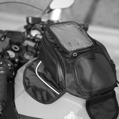 Motorcycle Tank Bag with Headphone Jack Rider Bag Front Bag Storage 2