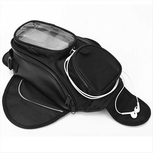 Motorcycle Tank Bag with Headphone Jack Rider Bag Front Bag Storage 1