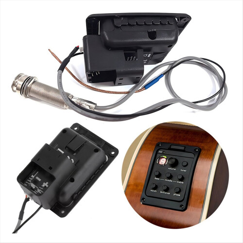 201 Classic Acoustic Guitar EQ Tuner 4-Band Equalizer Ενσωματωμένοι Προενισχυτές 1