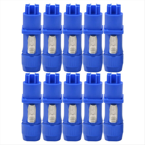 10pcs Powercon Connector Input and Output Set Blue
