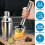 Shaker Strainer Muddler Jigger Mixing Spoon Pour Spout Bartender Kit 3