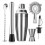 Shaker Strainer Muddler Jigger Mixing Spoon Pour Spout Bartender Kit 1