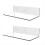 Acrylic Floating Shelf Small Storage Rack Wall-Mounted Transparent 1