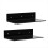 Acrylic Floating Shelf Small Storage Rack Wall-Mounted Black 1