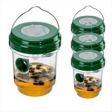 4er-Pack Wespenfallen für den Außenbereich, zum Aufhängen, solarbetrieben, Wespenfallen für den Außenbereich