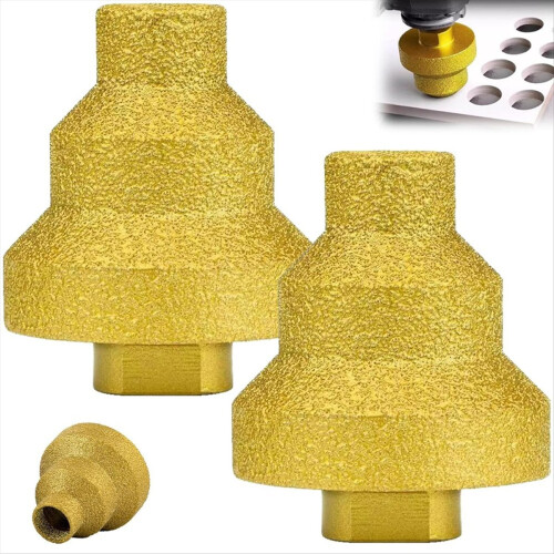 2pcs Diamond Core Drill Bit,Diamond Step Drill Bit with Shank M10 1